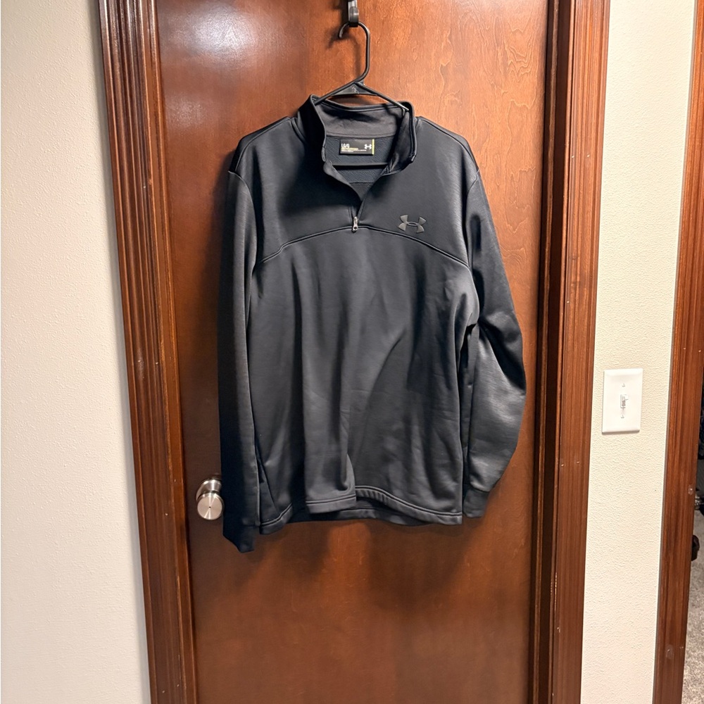 LG Men’s Black Half-Zip Pullover Sweatshirt